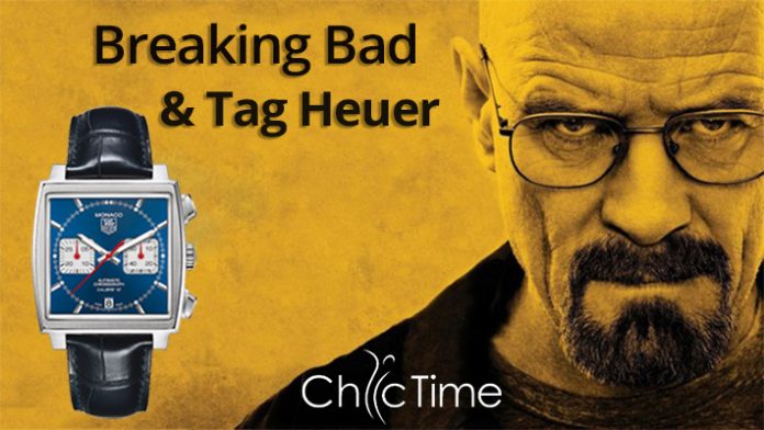 Walter White et la montre Tag Heuer Monaco bleue de Breaking Bad