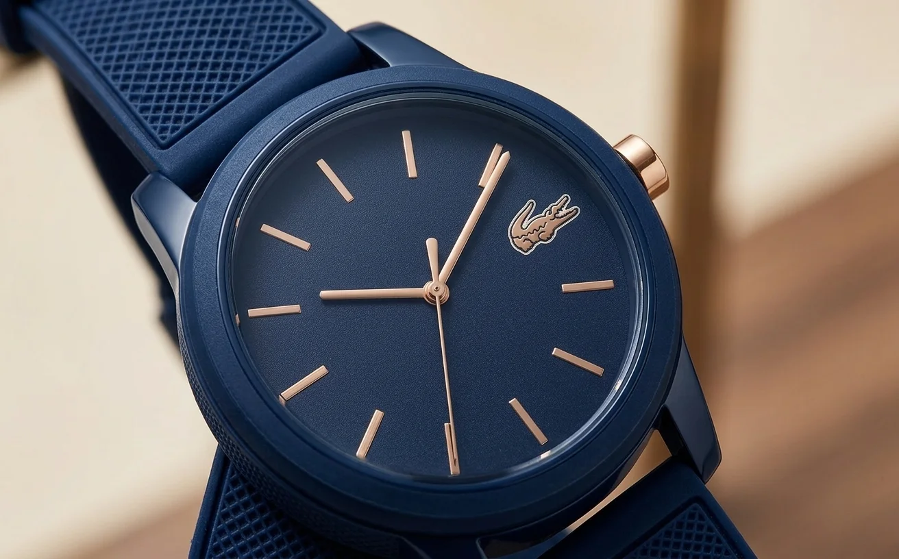 Lacoste 12.12 référence 2011011 silicone détail, bracelet sport casual