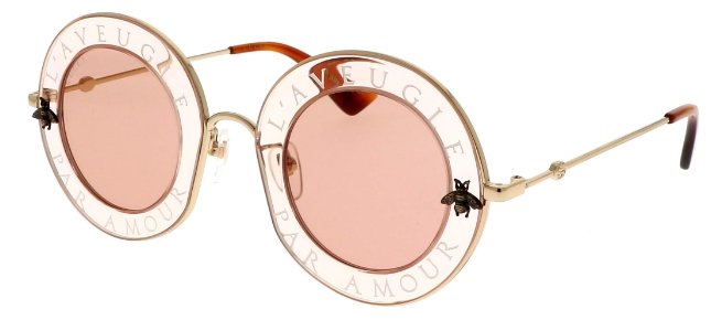 Lunettes Gucci aveugle par amour modèle rose GG0113S 004