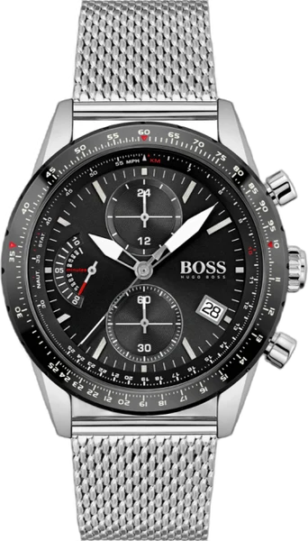 Hugo Boss Montre Homme Hugo Boss Pilot Edition 1513886 chronographe cadran noir